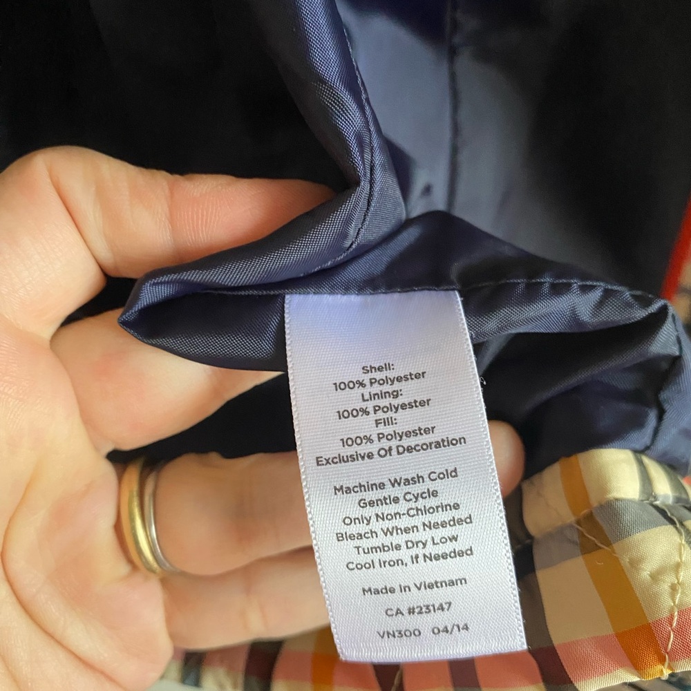 Talbots Plaid Barn Coat/Jacket Size M - Picture 9 of 9
